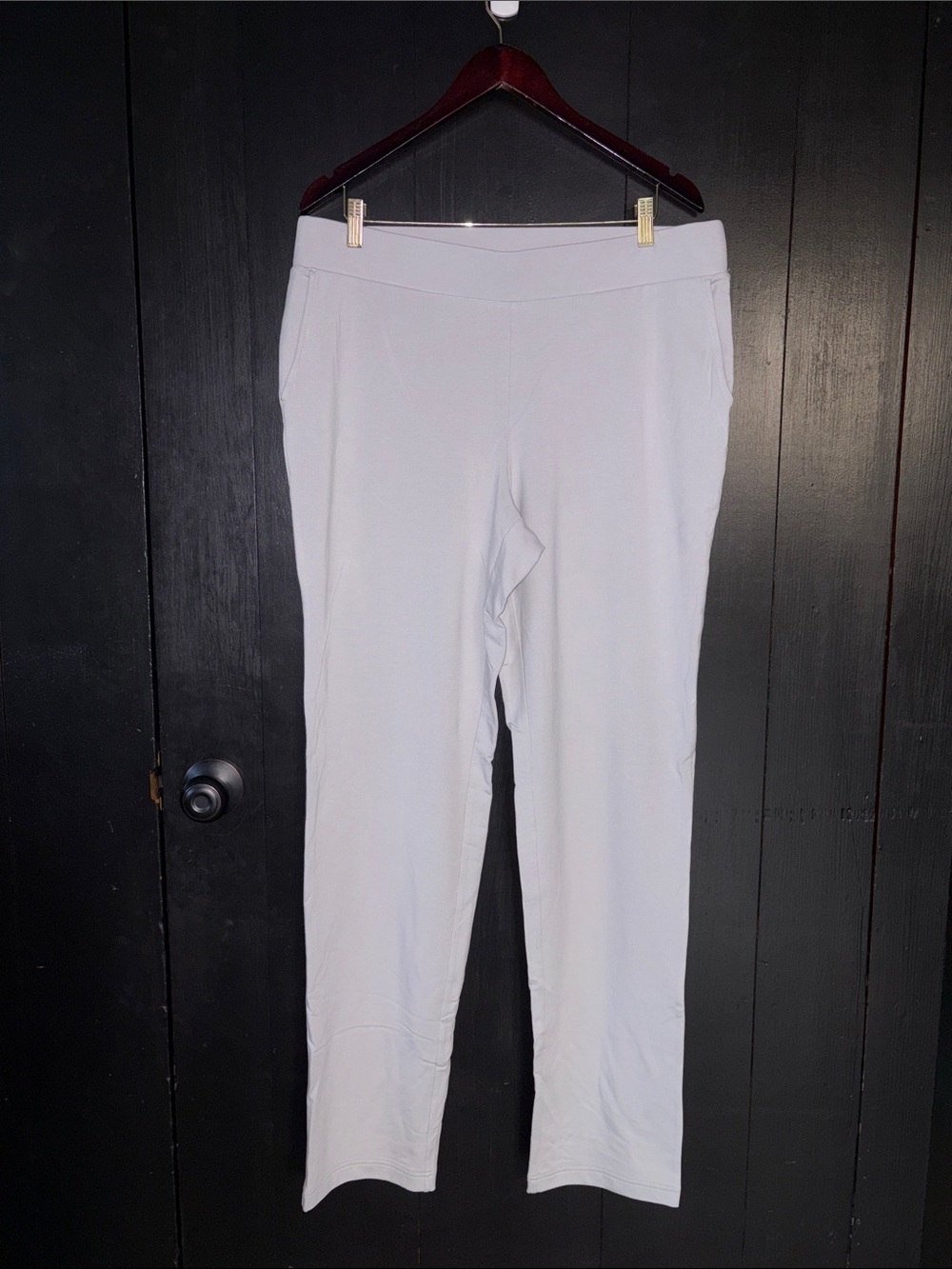 🩶 j.jill purejill Affinity French Terry Slim Leg Pull-Up Pants. Large Tall! New!